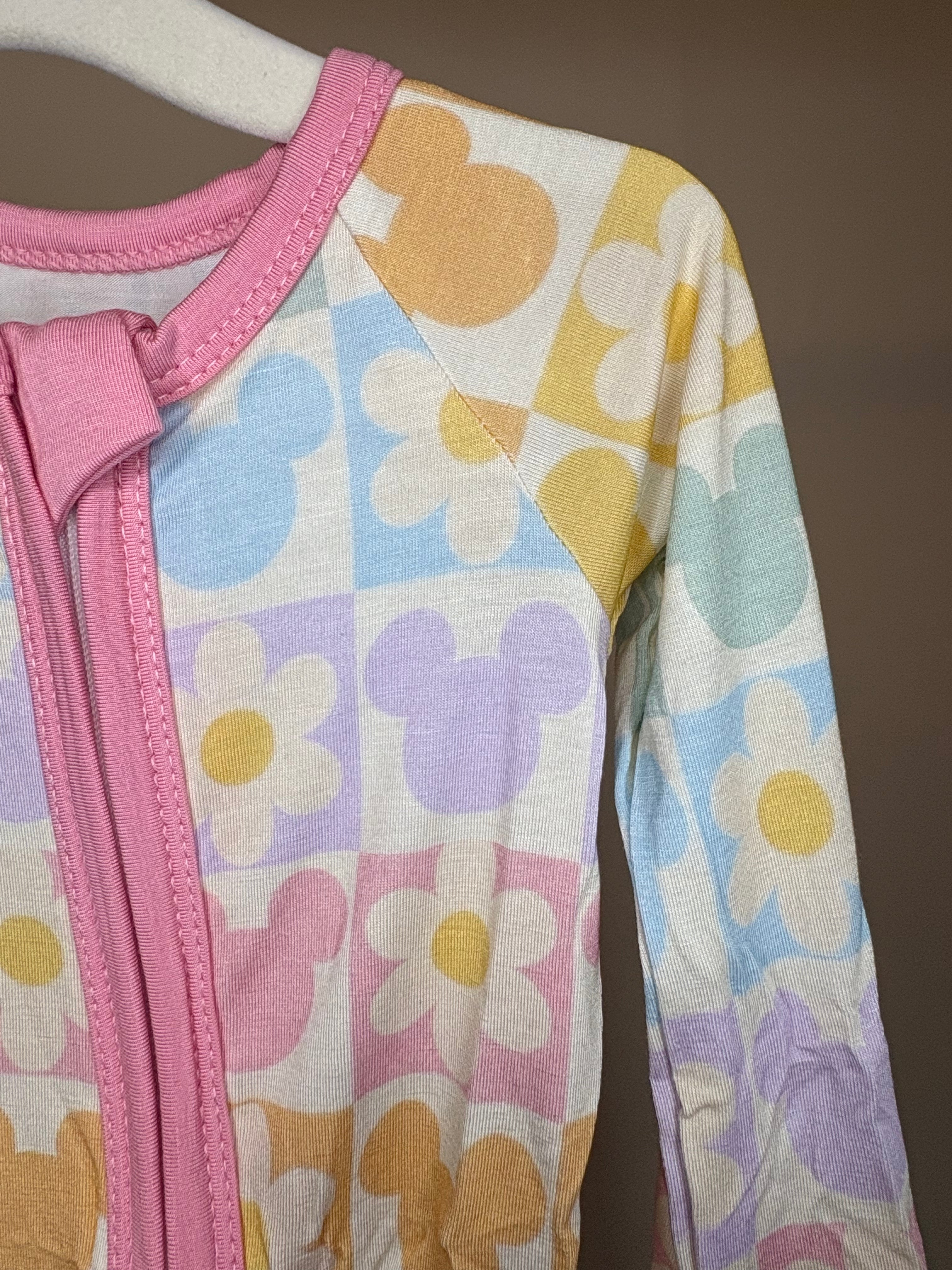 Pastel Disney Flowers Sleeper 0-3 Month