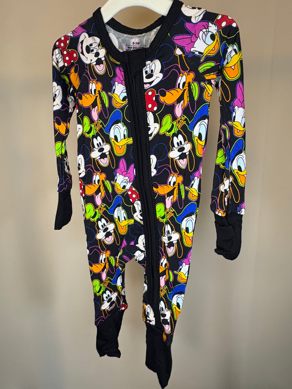 Neon Mickey Sleeper 0-3 Months