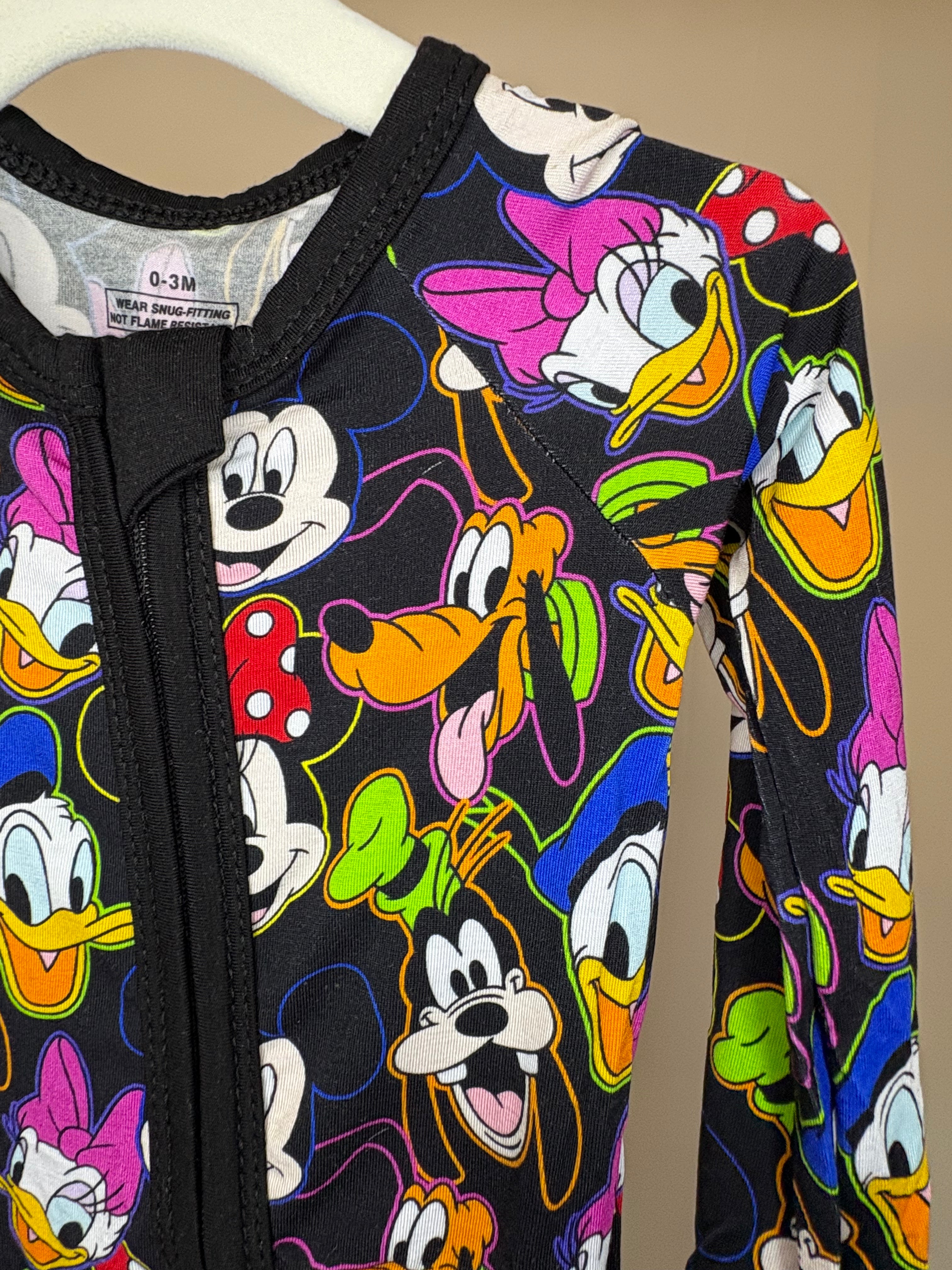 Neon Mickey Sleeper 0-3 Months