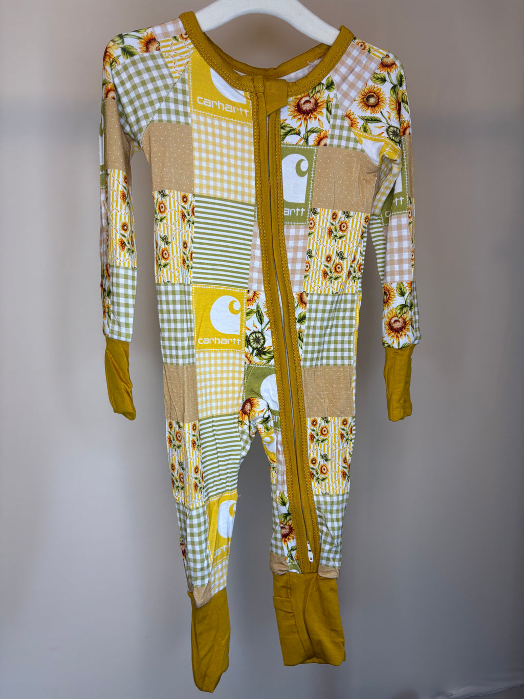 Sunflower Carhartt Sleeper 3-6 Months