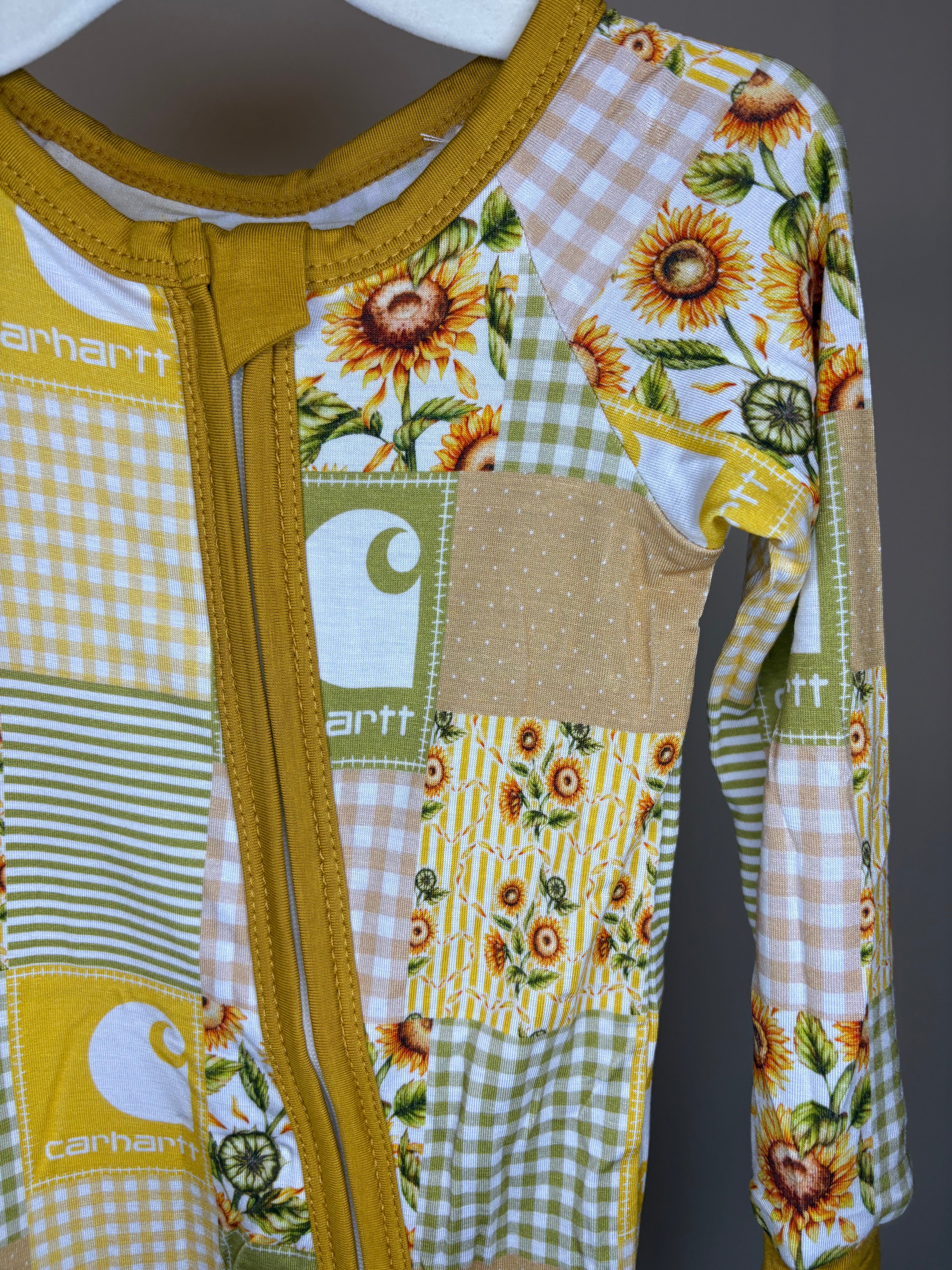 Sunflower Carhartt Sleeper 3-6 Months