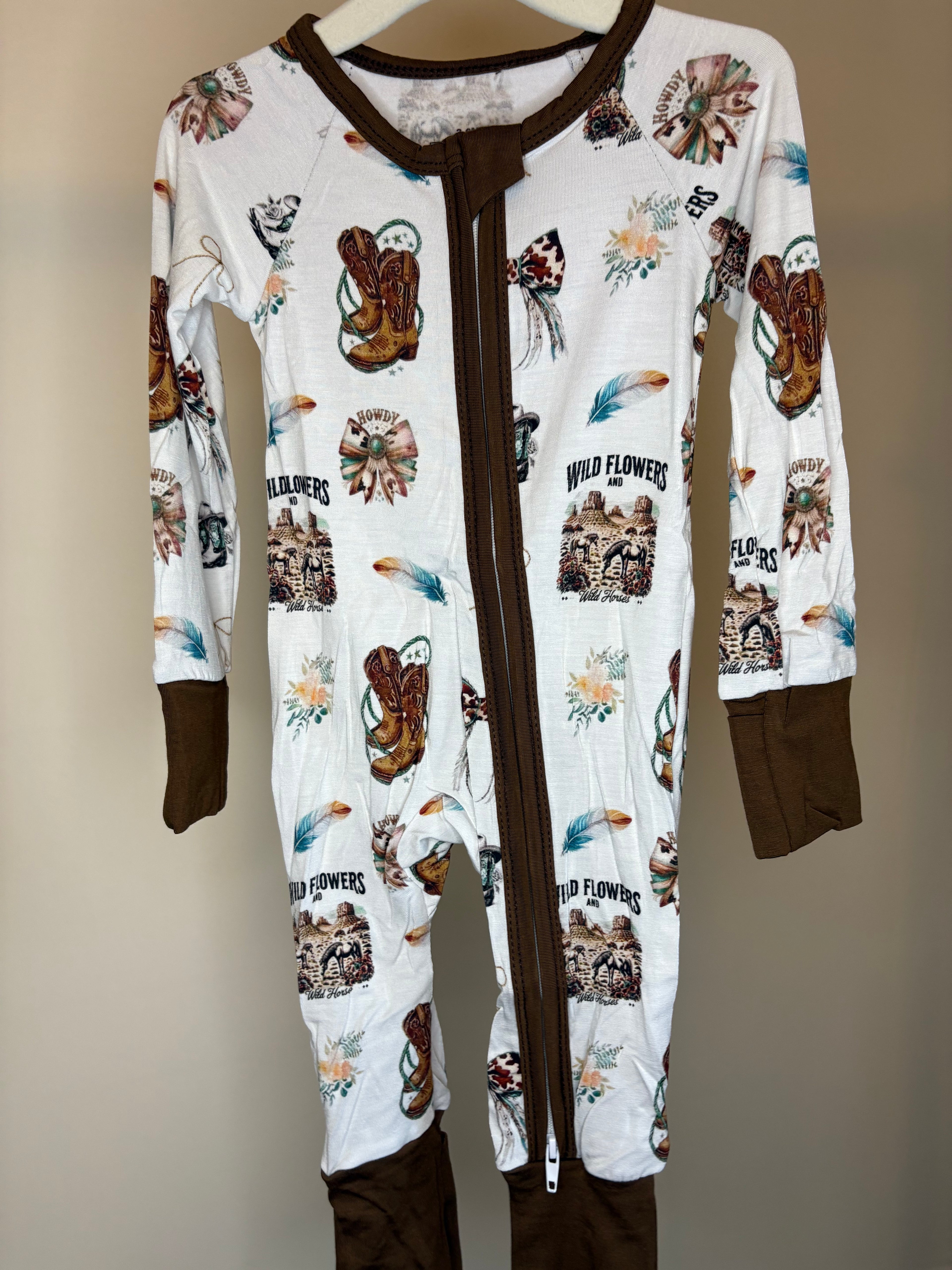 Wildflowers and Wild Horses Sleeper 3-6 Months