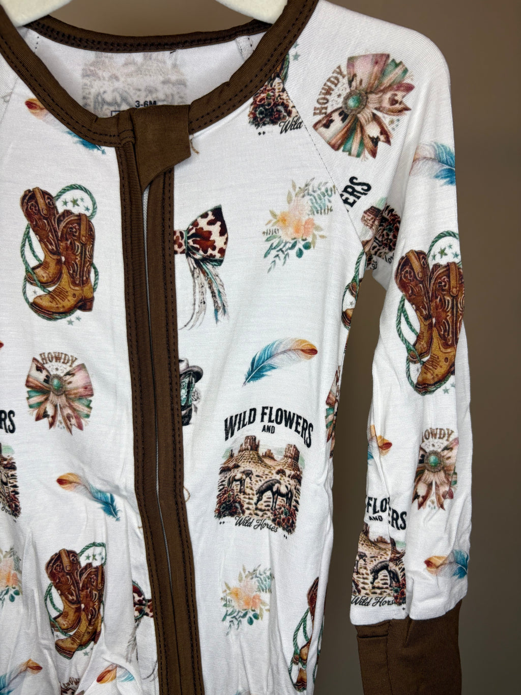 Wildflowers and Wild Horses Sleeper 3-6 Months
