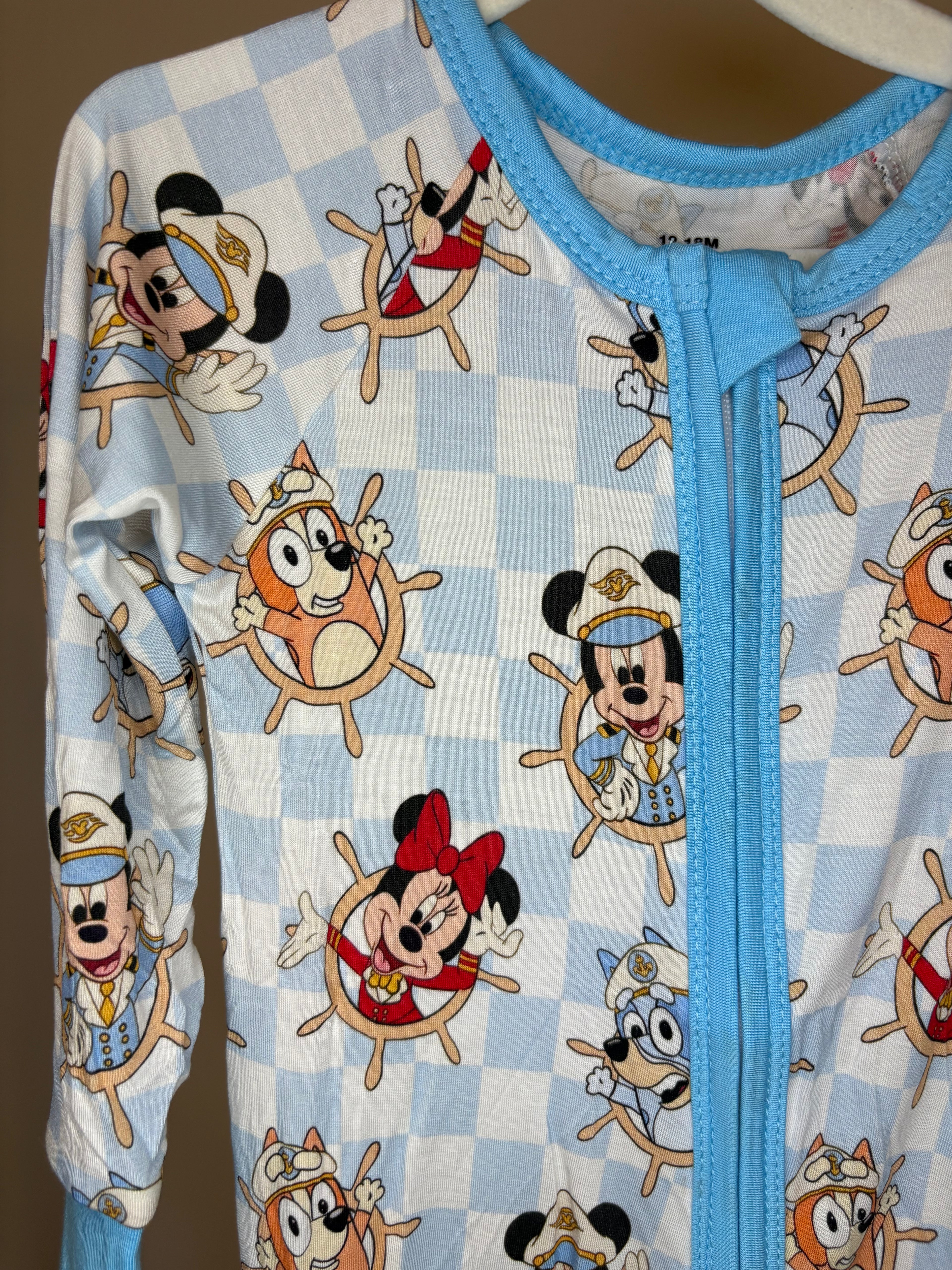 Sailing Mickey x Bluey Sleeper 12-18 Months