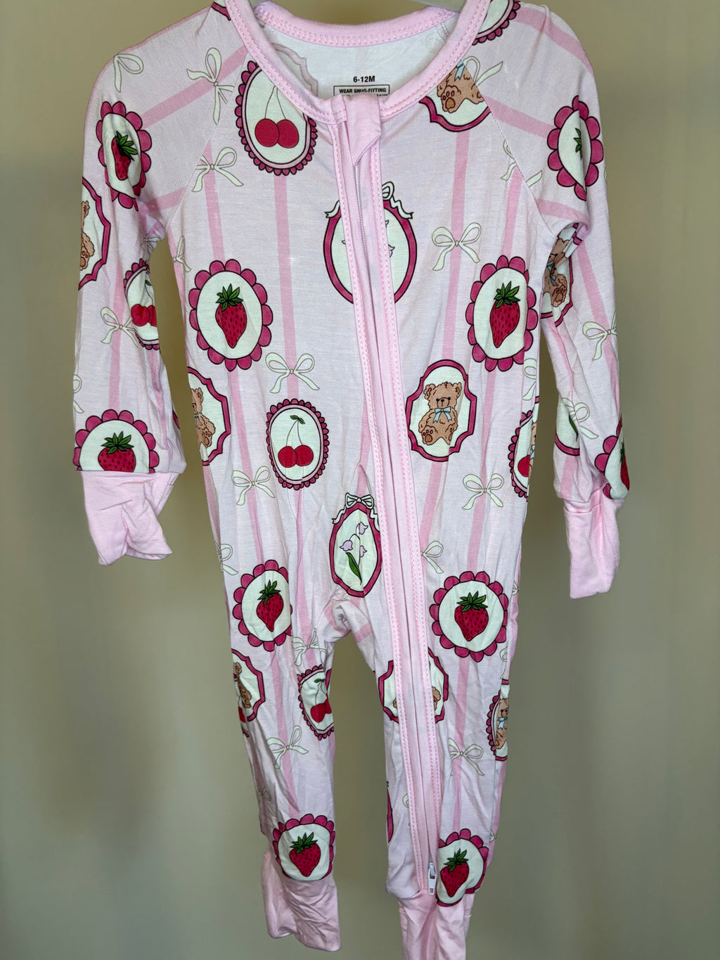 Bears and Berries Sleeper 6-12 Months