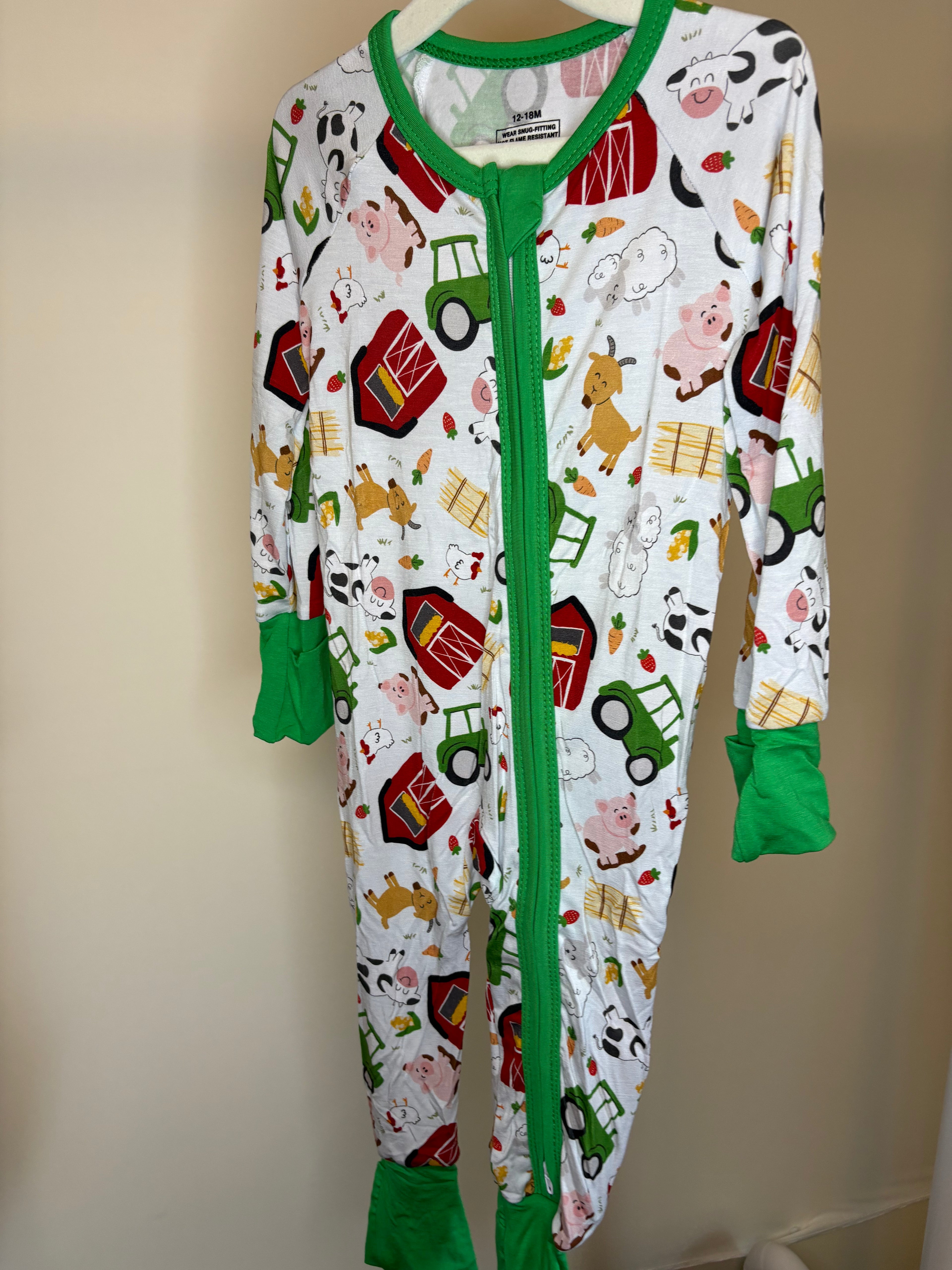 Farm Animal Sleeper 12-18 Months
