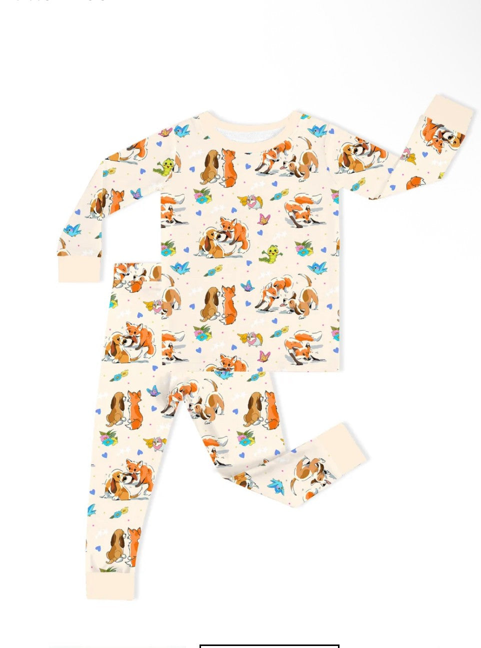 Fox & Pup Long Sleeve Set